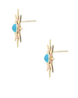 Strong Supernova Turquoise Earrings Earrings Jane Win 