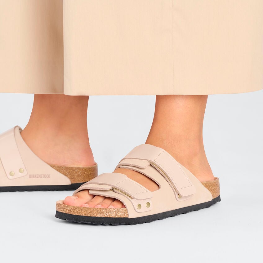 Uji High Shine New Beige Shoes - Sandals - Flat Sandals Birkenstock 