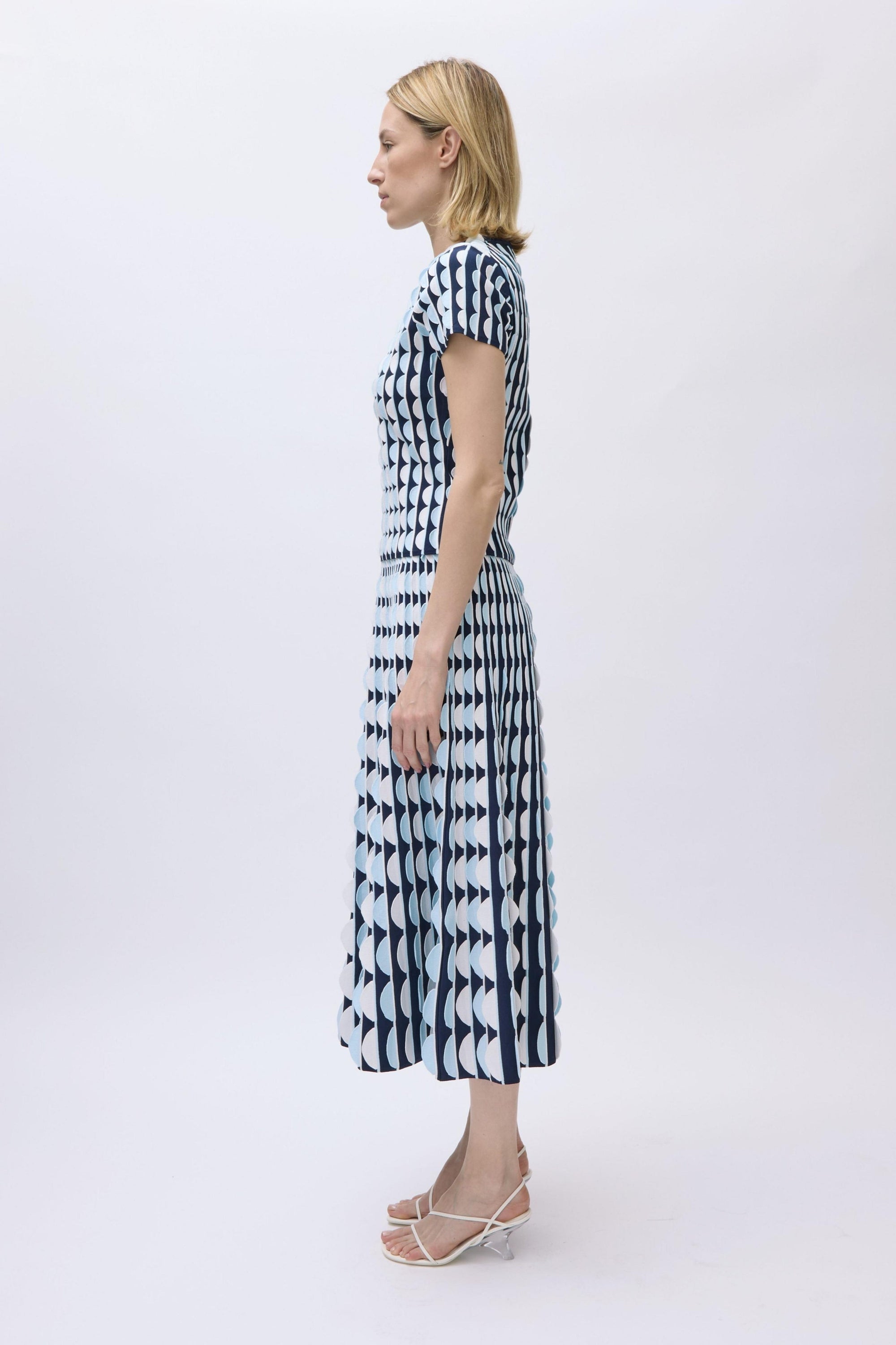 Kendra Short Sleeve Top Sky Multi Tops - Blouses Simkhai 