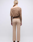 Mackenzie Straight Leg Pant Light Camel Pants - Trousers Simkhai 