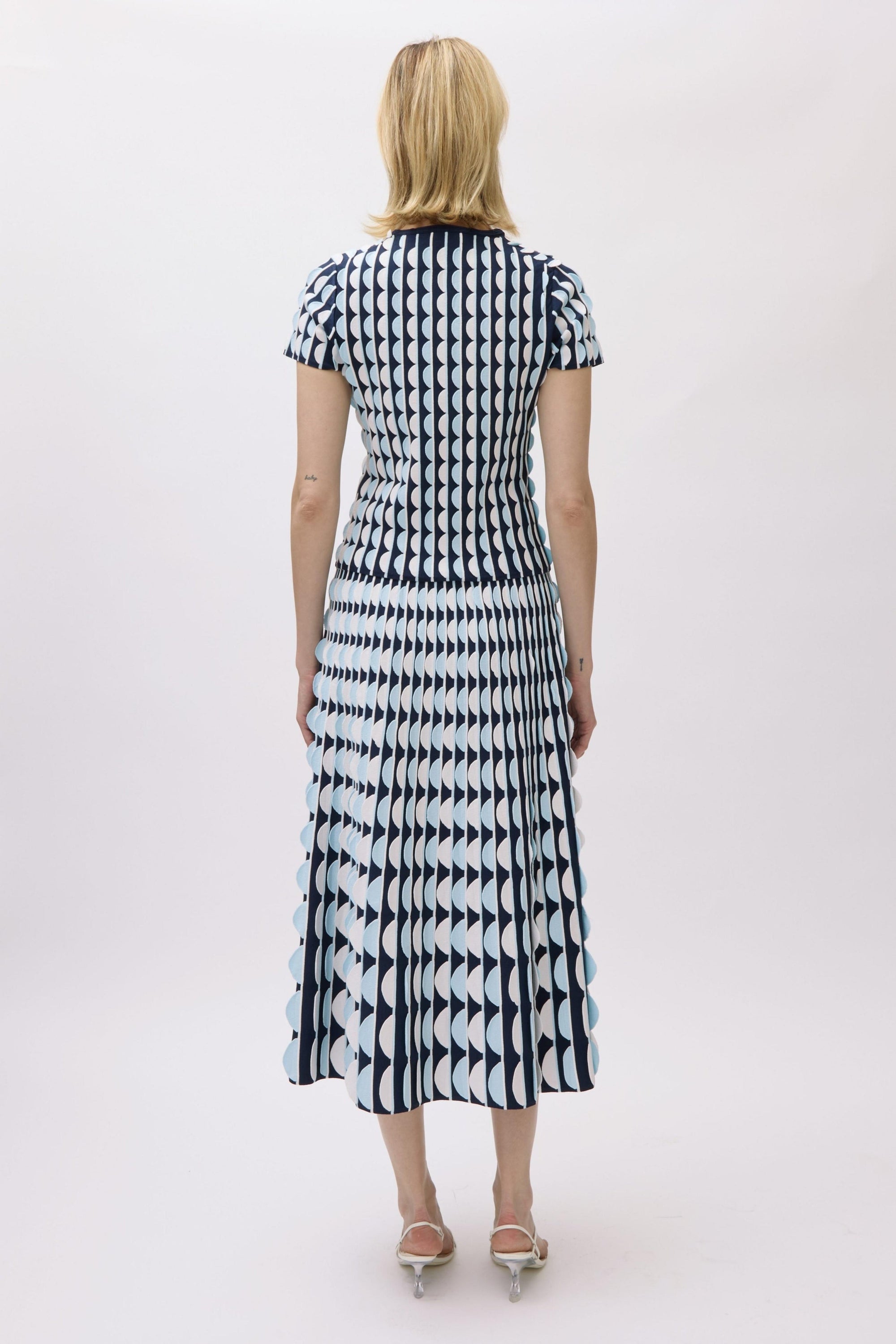 Kendra Short Sleeve Top Sky Multi Tops - Blouses Simkhai 