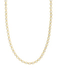 She's A Boss Tennis Necklace 16" Gold/White Necklaces Melinda Maria 