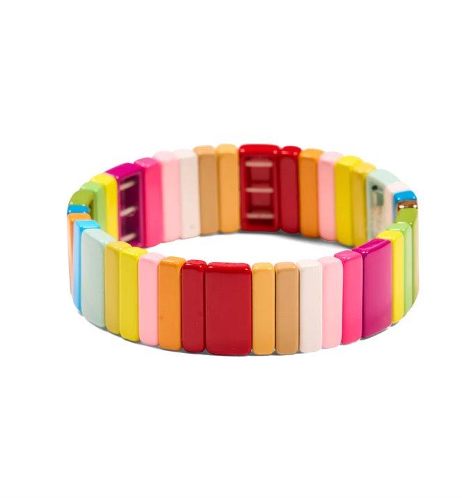Cabana 1 Tall Brightly Colored Tile Jewelry - Bracelets Malibu Sugar 