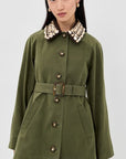 Langham Dickey Coat Army Jackets - Dickey Veronica Beard 