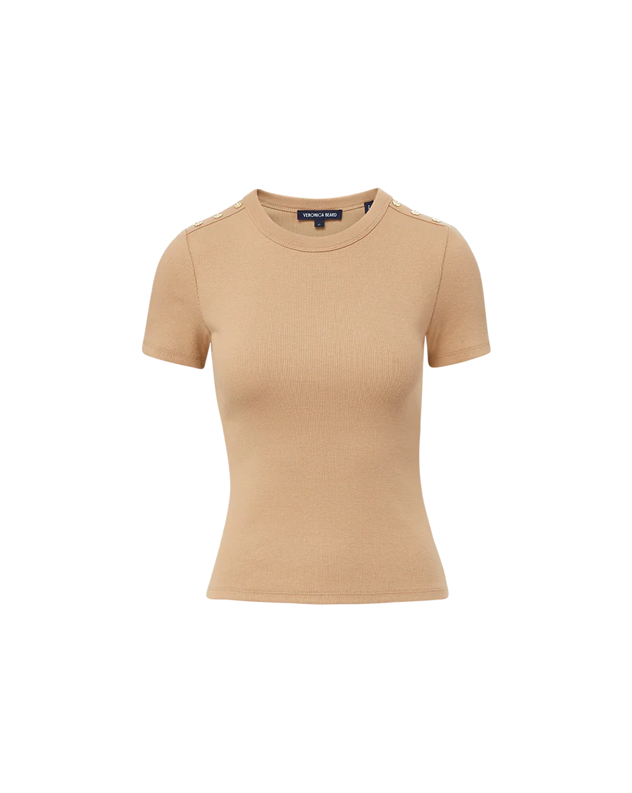 cutout of Veronica beard drama tee khaki