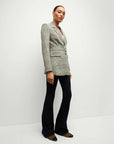 Ryanne Belted Dickey Jacket Ecru/Green Multi Jackets - Blazers Veronica Beard 