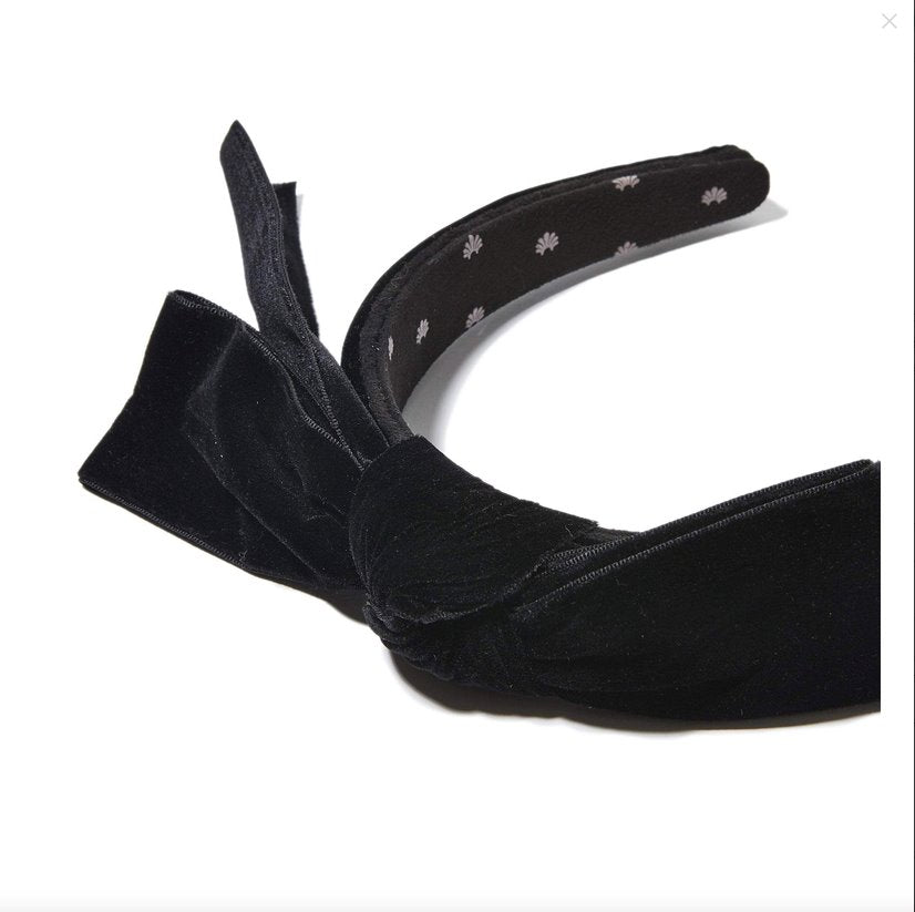 Shirley Wide Ribbon Headband Jet Accessories - Beauty &amp; Hair Lele Sadoughi 