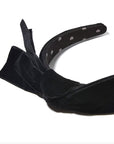 Shirley Wide Ribbon Headband Jet Accessories - Beauty & Hair Lele Sadoughi 