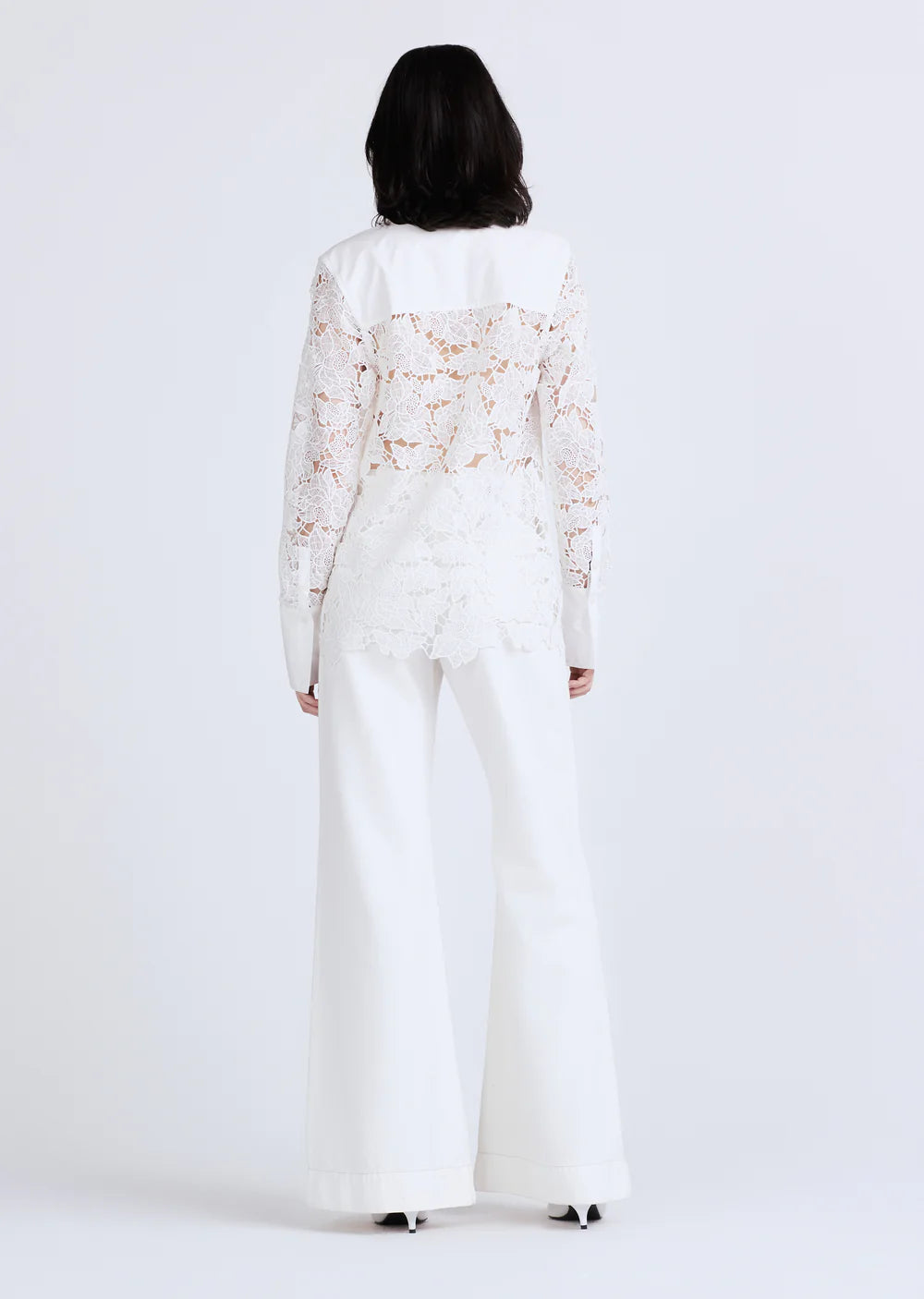 Megan Button Down Blouse White Top - Button Down Derek Lam 