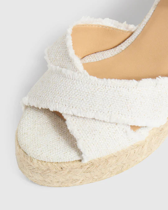 Bromelia Blanco Oro Shoes - Wedges - Espadrille Castaner 