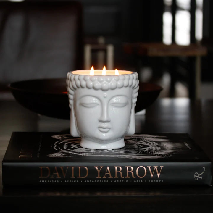 White Buddha Candle Candles &amp; Diffusers - Candles Thompson Ferrier 