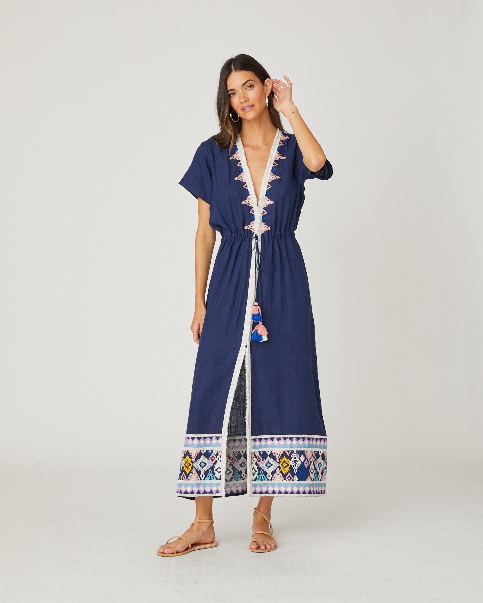 Classic Duster Navy Dresses - Maxi Shoshanna 