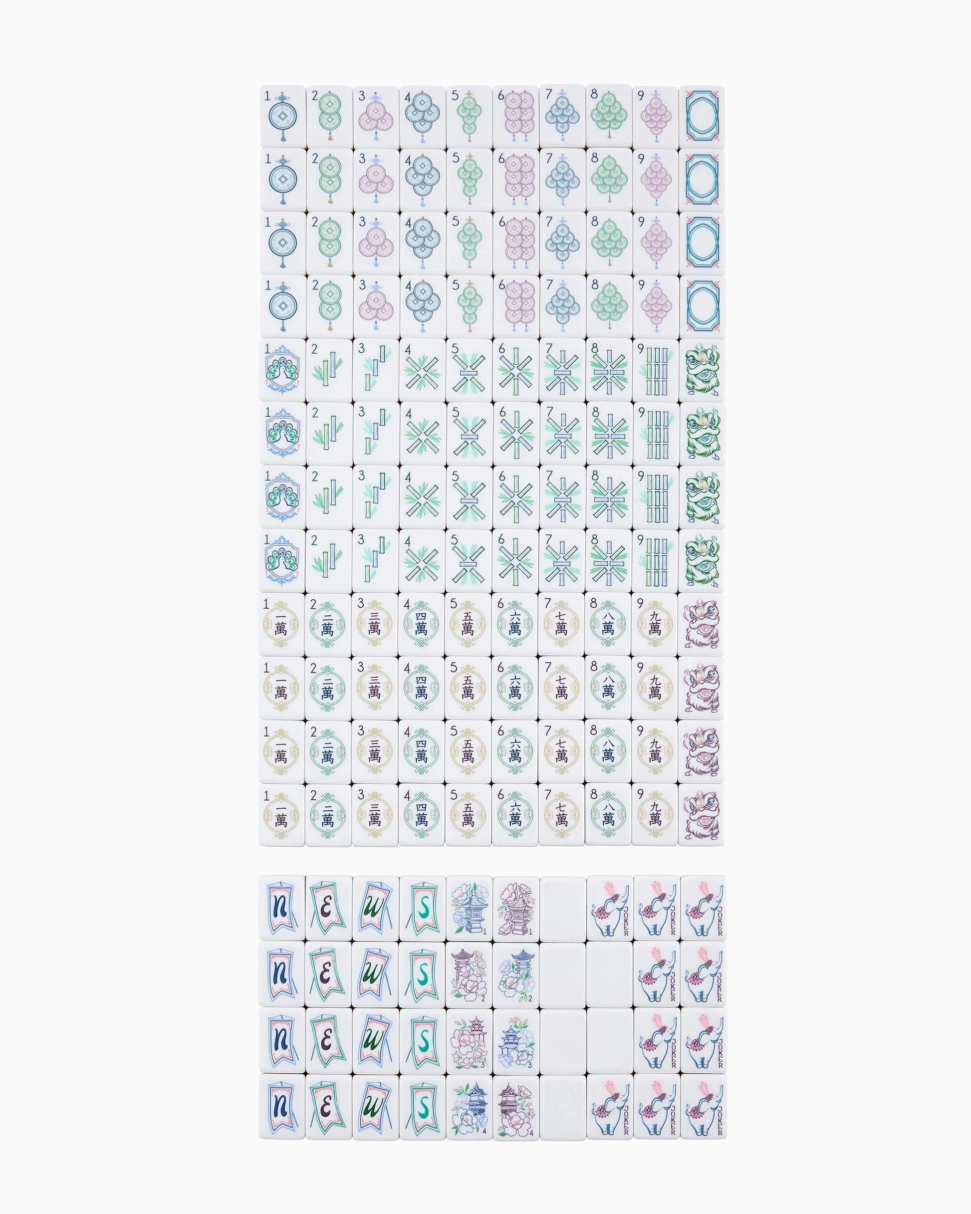Willow Mahjong Tiles Home Decor - Games Oh My Mahjong 
