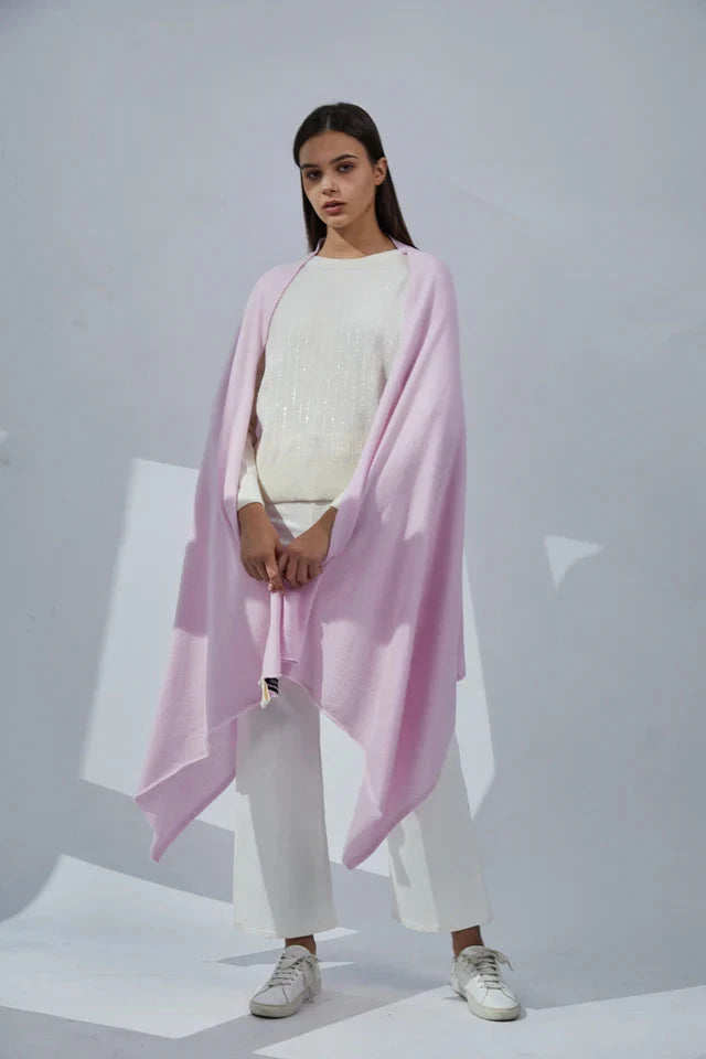Pure Cashmere Travel Wrap Pink Scarves Pissenlit 