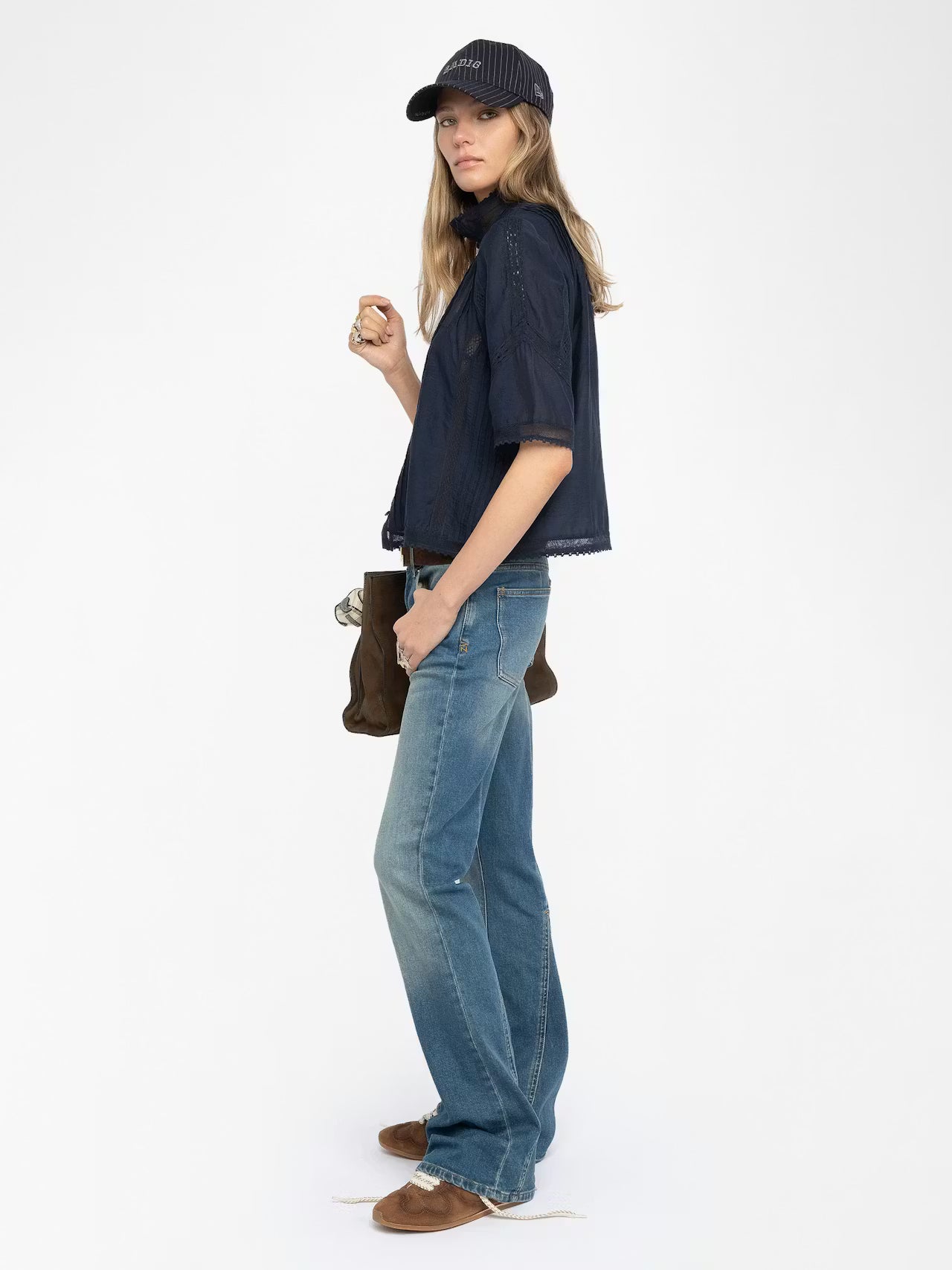 Tina Tomboy Top Encre Tops - Blouses Zadig &amp; Voltaire 