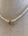 Rosario Necklace Gold Pearl