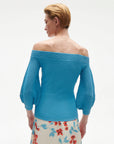 Gloria Sweater Misty Blue Sweater - Crewneck Figue 