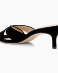 Aveline Suede Black Shoes - Sandals - Heeled Sandals L'Agence Shoes 