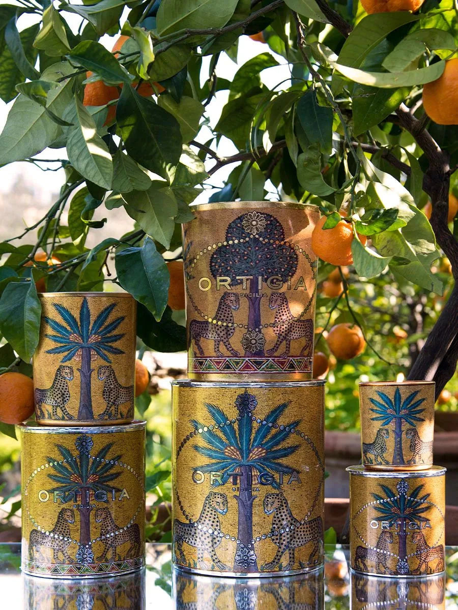 Large Zagara Decorated Candle Candles & Diffusers - Candles Ortigia 