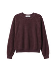 Ziggy Reverse Fleece Crew Neck Sweatshirt Cherry Lacquer