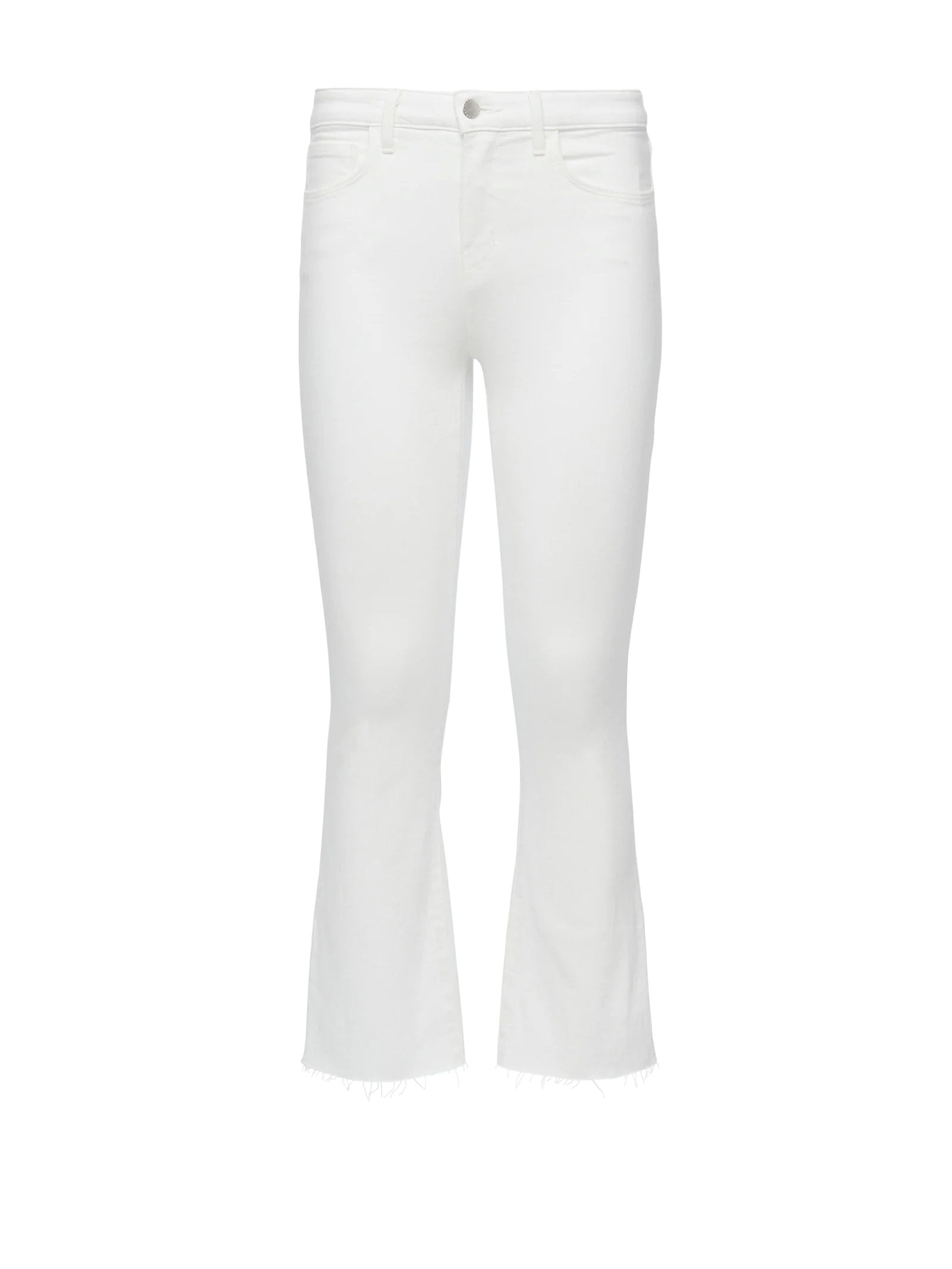 Kendra Crop Flare Blanc Denim - Cropped & Ankle L'Agence 