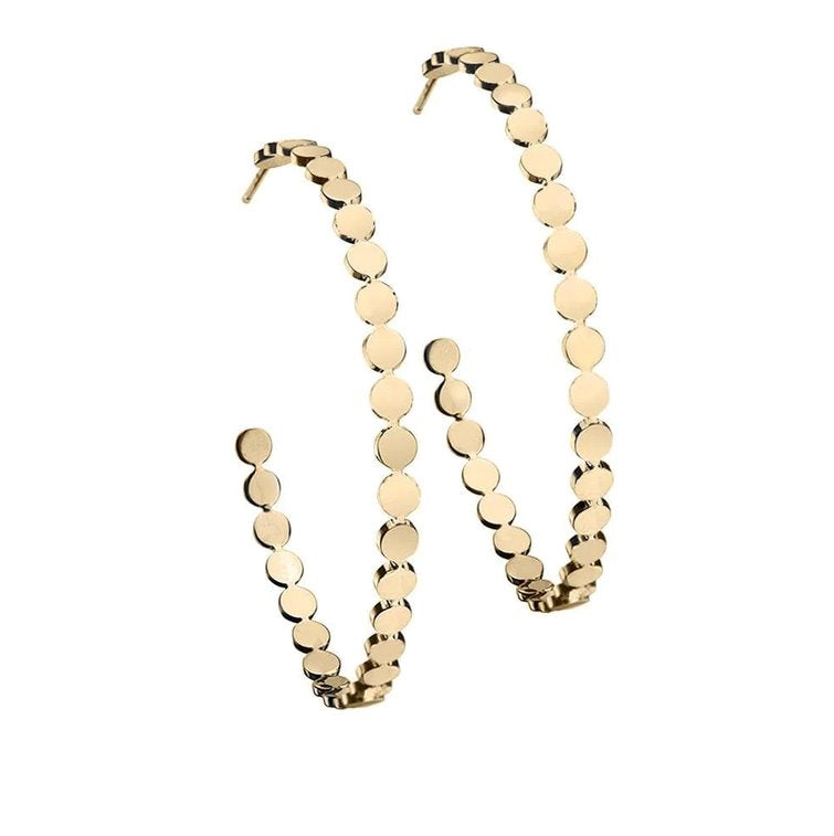 Margaux 2" Hoops Gold Jewelry - Earrings Jennifer Zeuner 