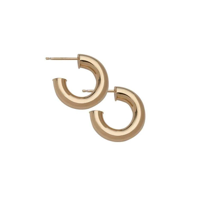 Lou 3/4" Hoops Gold Jewelry - Earrings Jennifer Zeuner 