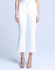 Kendra Crop Flare Blanc Denim - Cropped & Ankle L'Agence 