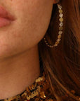Bea 2" Hoops Two Tones Jewelry - Earrings Jennifer Zeuner 