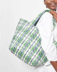 Metro Tote Deluxe Medium Spring Plaid Handbags - Tote & Satchel MZ Wallace 