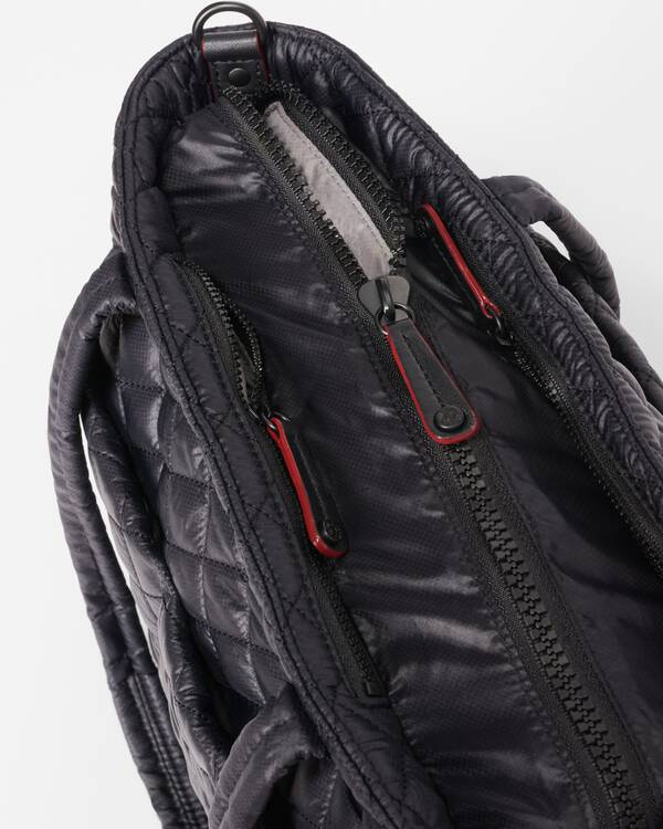 Metro Quatro Tote Medium Black Handbags - Tote & Satchel MZ Wallace 