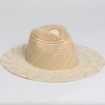 Luxe Novelty Packable Ivory/ Tan Accessories - Hats Hatattack 