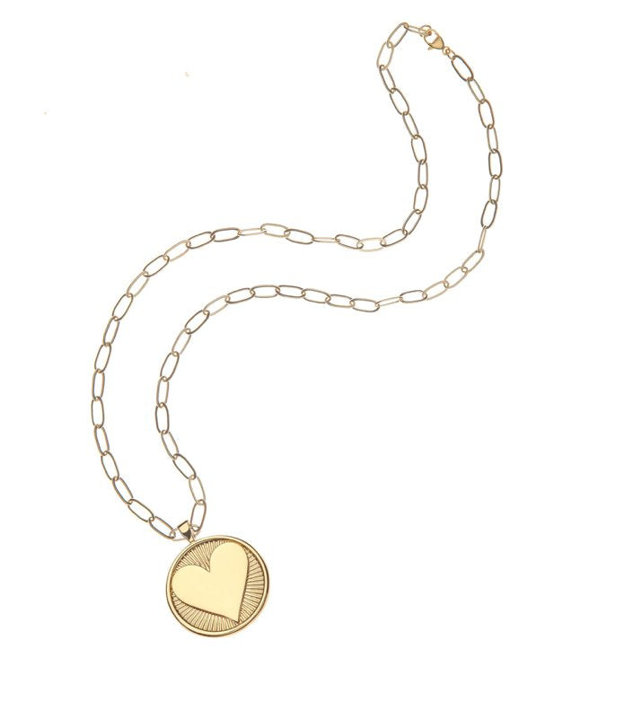 Love Hearts Find Me 18" Drawn Link Jewelry - Necklaces Jane Win 