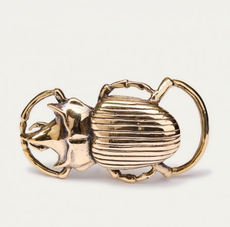 Brass Beetle Buckle Gold Accessories - Belts Claris Virot 