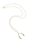 Lucky Gold Wishbone 18-20" Adjustable Chain Jewelry - Necklaces Jane Win 