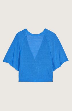 Domino Cardigan Bleu Sweater - Cardigans ba&sh 
