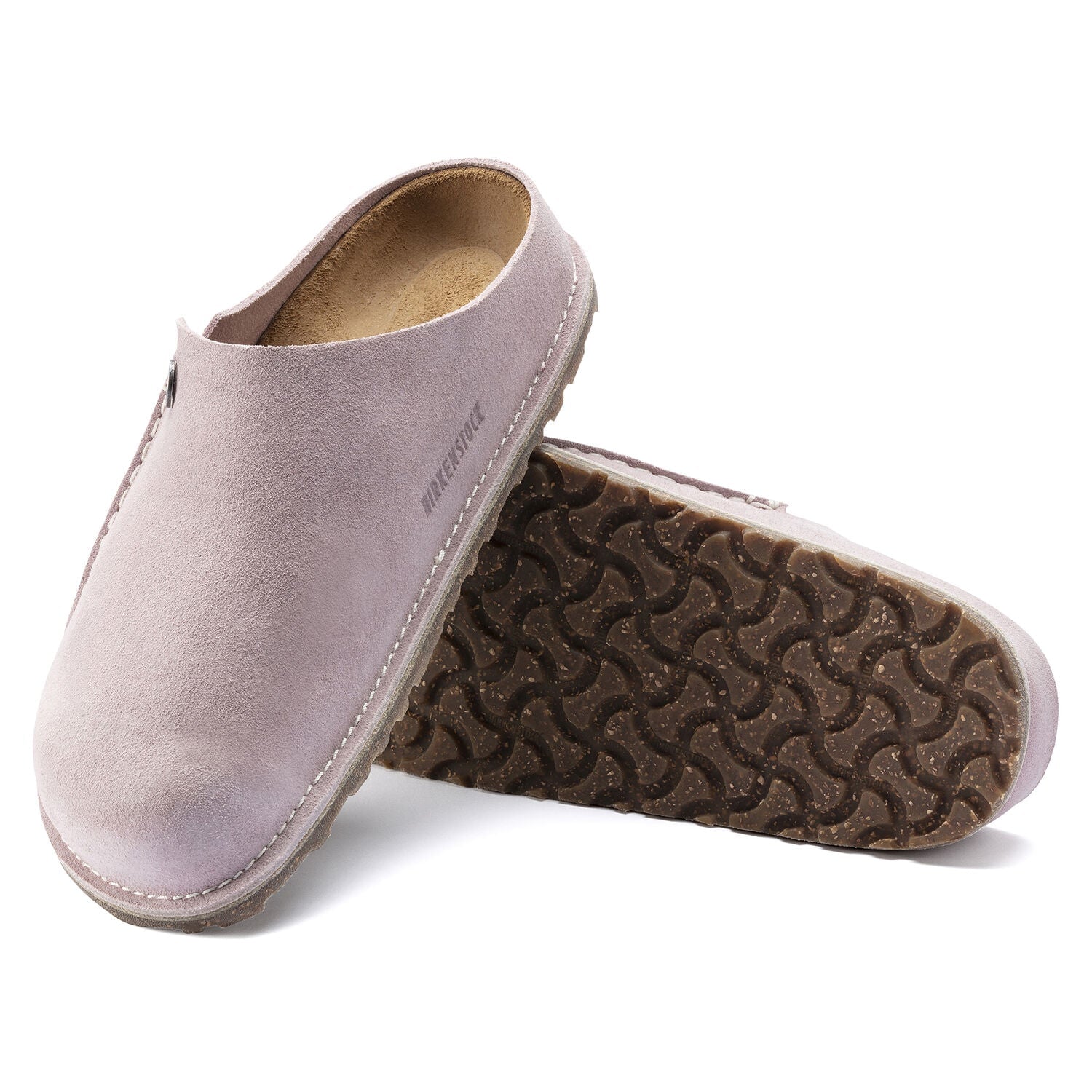 Zermatt Premium Suede Leather Lavander Blush Shoes - Flats - Slide Birkenstock 