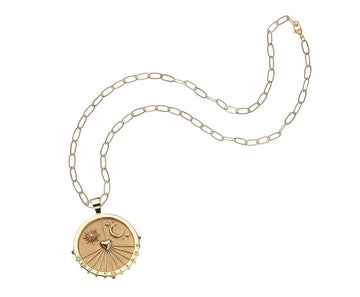 Forever Sundial 18" Drawn Link Jewelry - Necklaces Jane Win 