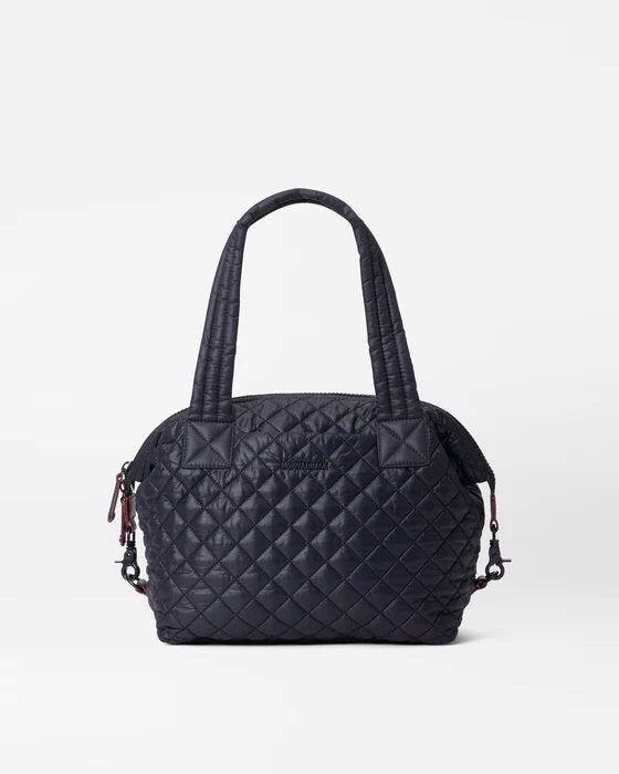 Sutton Deluxe Medium Black Handbags - Crossbody MZ Wallace 