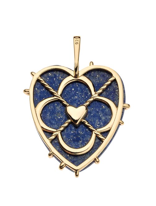 LOVE Carry Your Heart Lapis 18" Drawn Link Jewelry - Necklaces Jane Win 