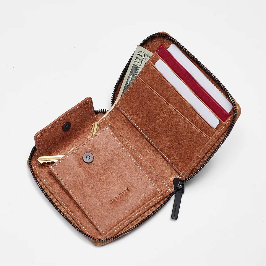 5 North Saddle Brown Handbags - Small Leather Goods - Wallets Hammitt 