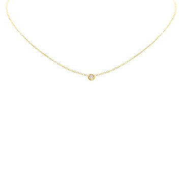 One Diamond Station Necklace Jewelry - Necklaces LA SOULA 