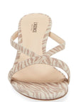 Oceane Kitten Sandal Tan Zebra Shoes - Sandals - Heeled Sandals L'Agence Footwear 