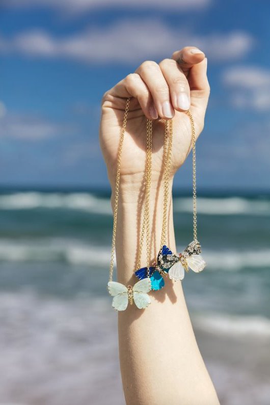 Freedom Mariposa Amazonite Jewelry - Necklaces Jane Win 