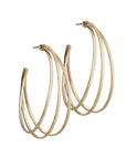Raya 2" Hoops Gold Jewelry - Earrings Jennifer Zeuner 