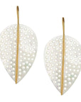 Leaf Earrings Mother of Pearl Jewelry - Earrings ASHA 
