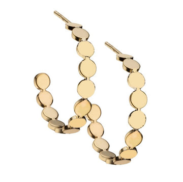 Margaux 1" Hoops Gold Jewelry - Earrings Jennifer Zeuner 