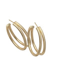 Calista 1.5" Hoops Gold Jewelry - Earrings Jennifer Zeuner 