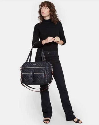 Crosby Traveler XL Black Handbags - Tote & Satchel MZ Wallace 