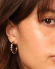 Margaux 1" Hoops Gold Jewelry - Earrings Jennifer Zeuner 